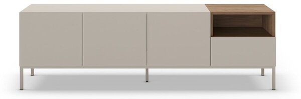 Krémový TV stolek 180x55 cm Cailin – Marckeric