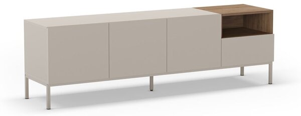 Krémový TV stolek 180x55 cm Cailin – Marckeric
