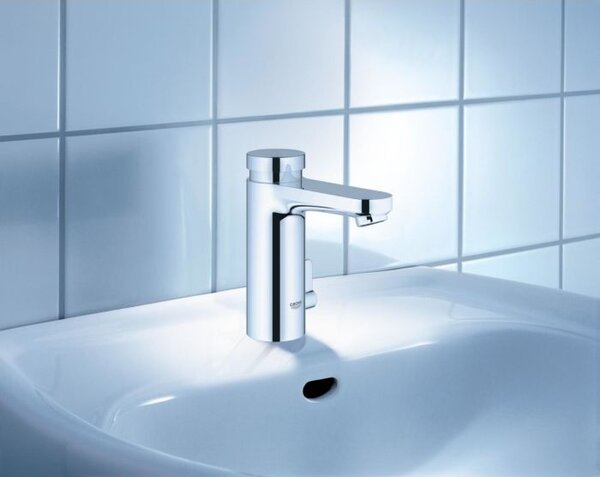 GROHE Eurosmart Cosmopolitan T - Jednopáková umývadlová batéria s miešacím zariadením a nastaviteľným obmedzovačom teploty, chróm 36317000