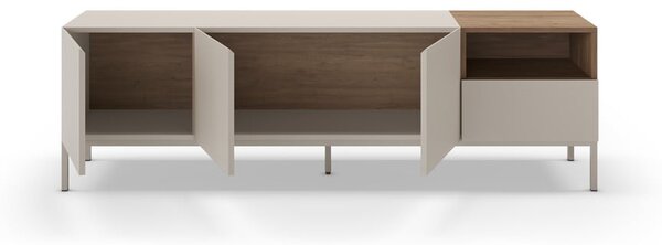 Krémový TV stolek 180x55 cm Cailin – Marckeric