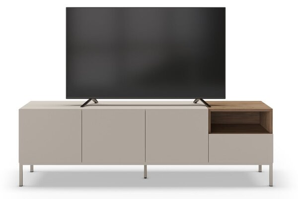 Krémový TV stolek 180x55 cm Cailin – Marckeric