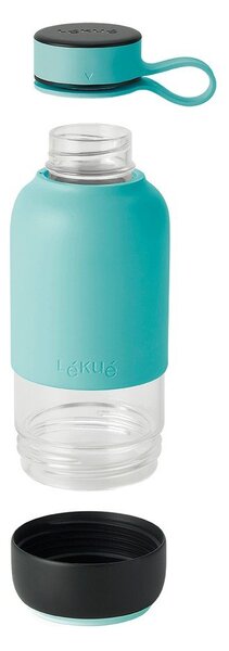 Tyrkysová cestovní skleněná lahev 500 ml To Go – Lékué