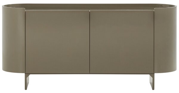 WOOOD Zelená lakovaná komoda Liora 160 x 45 cm