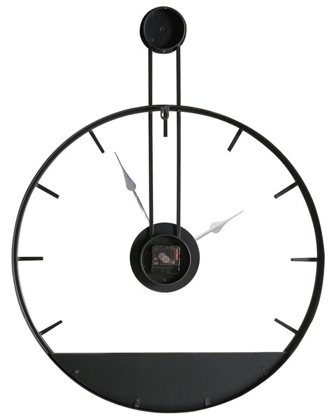 Nástěnné hodiny TAUGON 60 cm Kov Černá