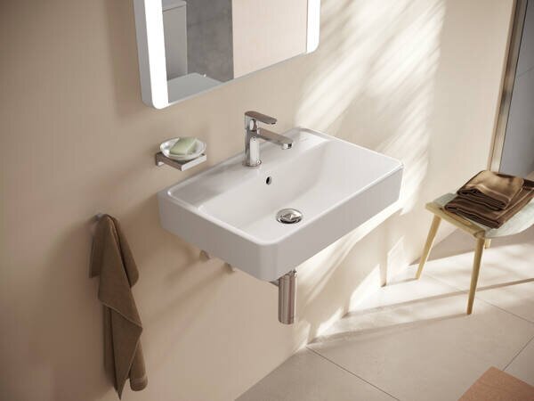 Hansgrohe Xanuia Q - Umyvadlo Compact s přepadem 600x370 mm, bílá 60213450