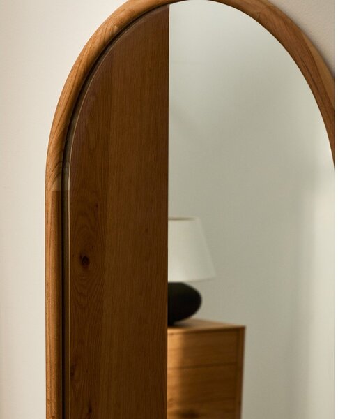 Nástěnné zrcadlo s dřevěným rámem 55x155 cm Milsa – Kave Home