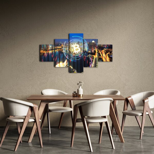 Obraz - Město investic (125x70 cm)