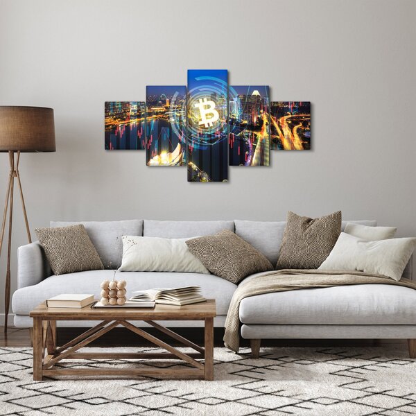 Obraz - Město investic (125x70 cm)