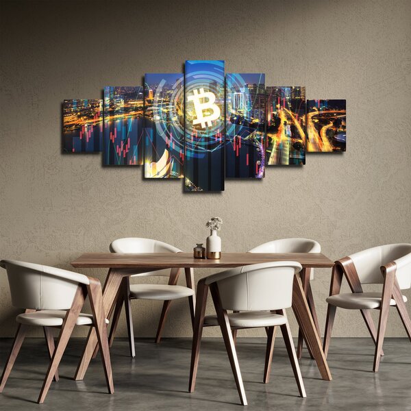 Obraz - Město investic (210x100 cm)