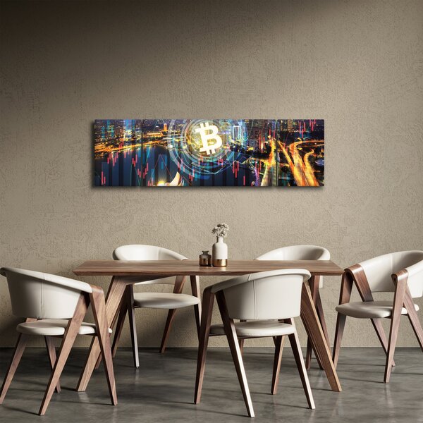 Obraz - Město investic (170x50 cm)