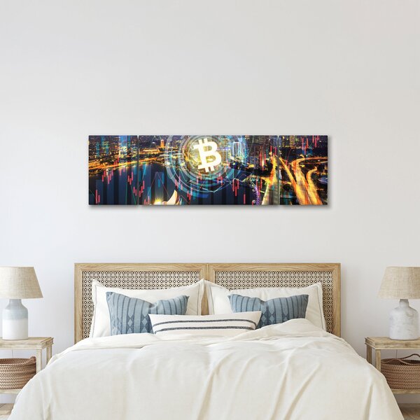 Obraz - Město investic (170x50 cm)
