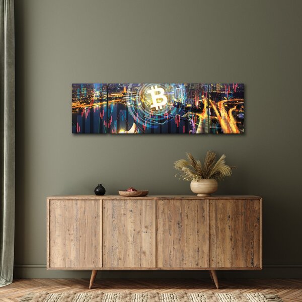 Obraz - Město investic (170x50 cm)