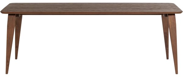 WOOOD Hnědý dřevěný jídelní stůl Rubo 220 x 95 cm