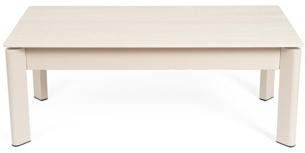 Somcasa Béžový keramický rozkládací konferenční stolek Roland 120 x 60 cm