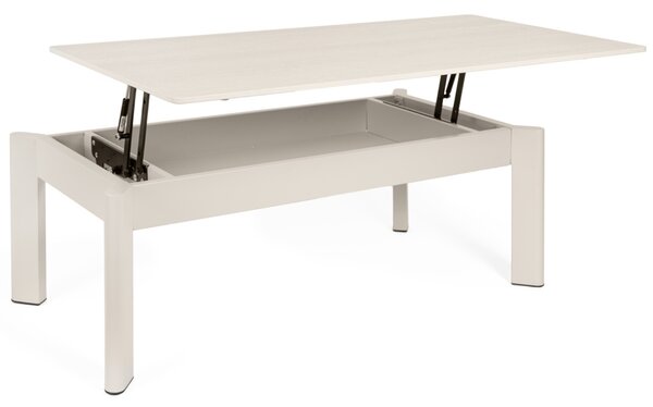 Somcasa Béžový keramický rozkládací konferenční stolek Roland 120 x 60 cm
