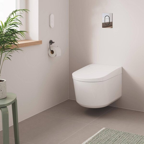 GROHE Sensia - Závěsná sprchová toaleta + Rapid SLX Sada 4 v 1, alpská bílá 36509SH0
