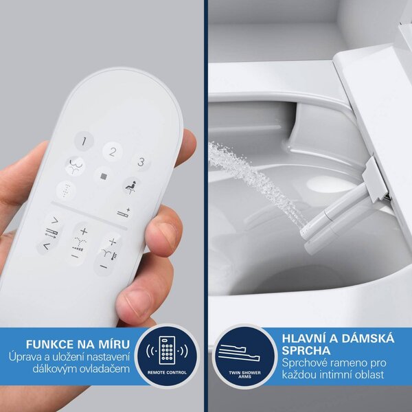 GROHE Sensia - Závěsná sprchová toaleta + Rapid SLX Sada 4 v 1, alpská bílá 36509SH0