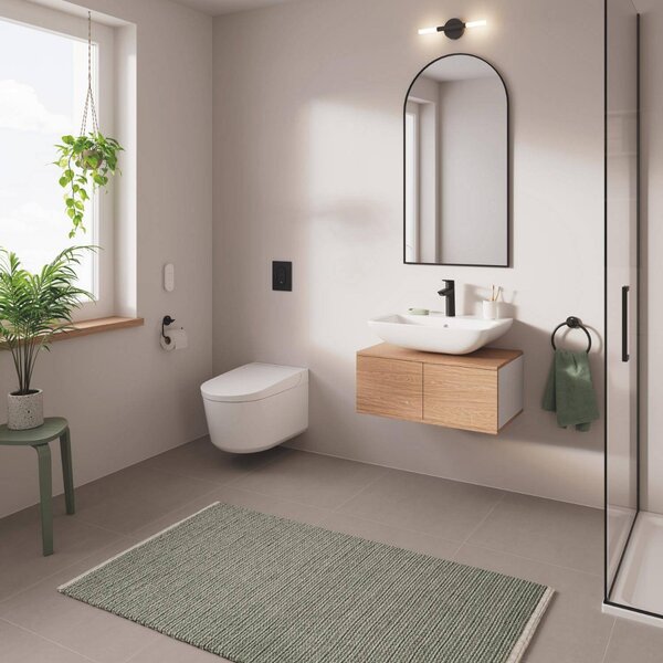 GROHE Sensia - Závěsná sprchová toaleta + Rapid SLX Sada 4 v 1, alpská bílá 36509SH0