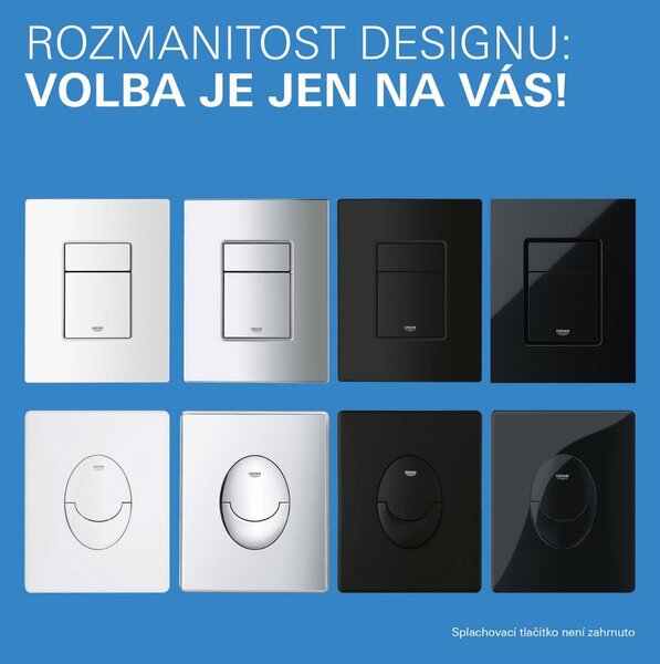 GROHE Sensia - Závěsná sprchová toaleta + Rapid SLX Sada 4 v 1, alpská bílá 36509SH0