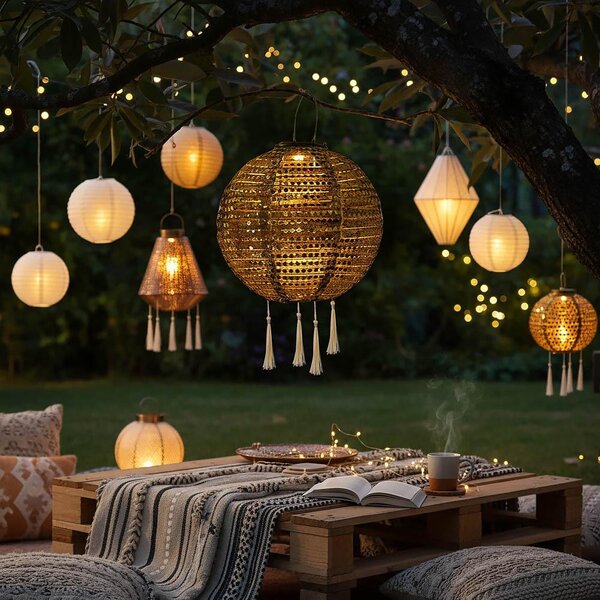 Dekorativní solární světlo lampion