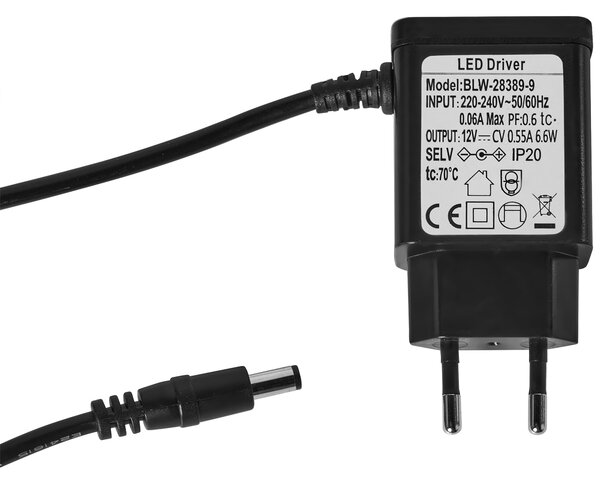 LED stolní lampa CANOPUS s USB portem Černá