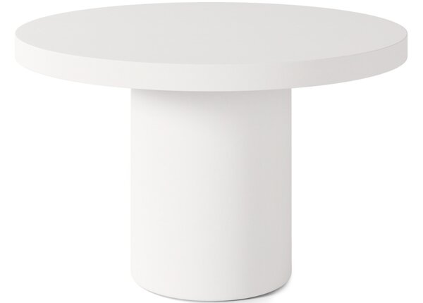 Somcasa Bílý cementový zahraní stůl Thelma ø 90 cm