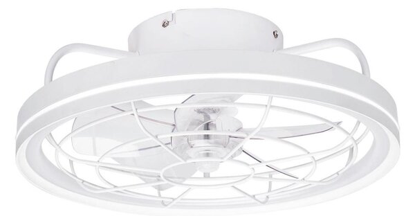 Aigostar - LED Stmívatelný stropní ventilátor LED/40W/230V 2700-6500K + DO bílá