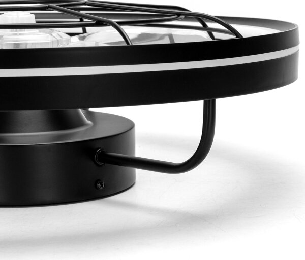 Aigostar - LED Stmívatelný stropní ventilátor LED/40W/230V 2700-6500K + DO černá