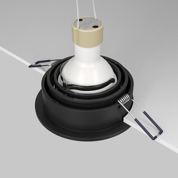 Maytoni Moderní vestavné svítidlo ATOM, 10W, ⌀ 9,5 cm, 1xGU10 Barva: Bílá
