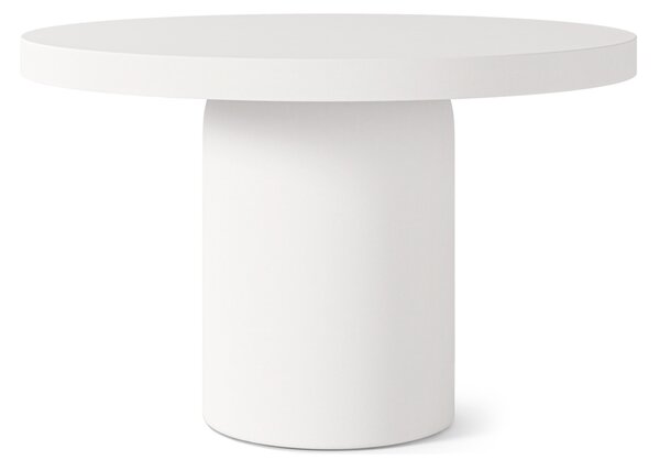 Somcasa Bílý cementový zahraní stůl Thelma ø 90 cm