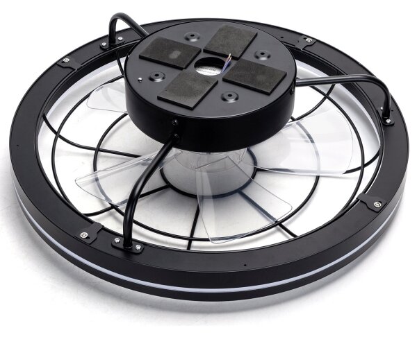 Aigostar - LED Stmívatelný stropní ventilátor LED/40W/230V 2700-6500K + DO černá