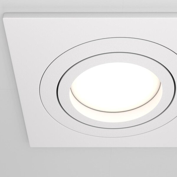 Maytoni Moderní vestavné svítidlo ATOM, 10W, d. 17,5 cm, 2xGU10 Barva: Černá
