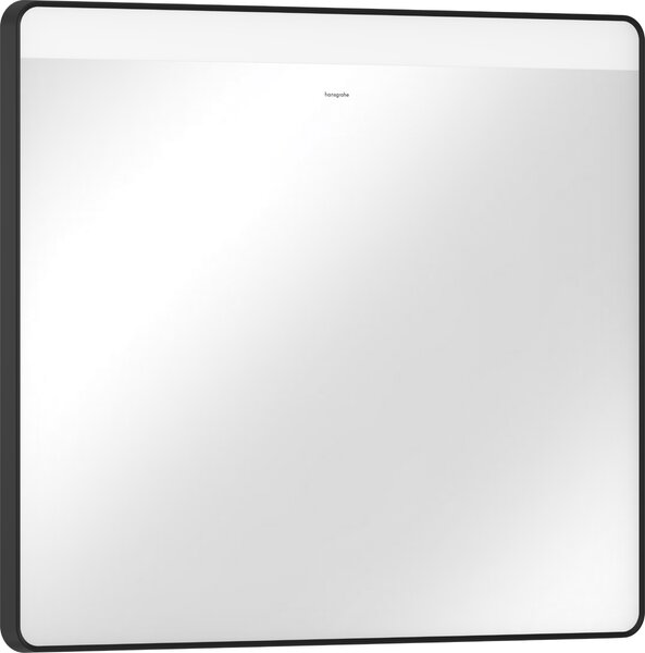 Hansgrohe Xarita Lite Q - Zrcadlo s horizontálním LED osvětlením 700x800 mm s nástěnným vypínačem, černá matná 54958670