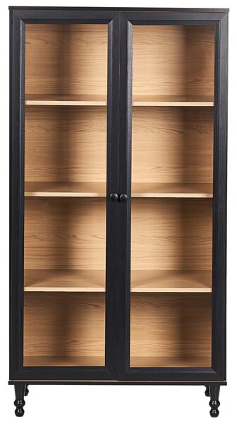 Skleněná vitrína TINGLEDALE 80 cm Černá