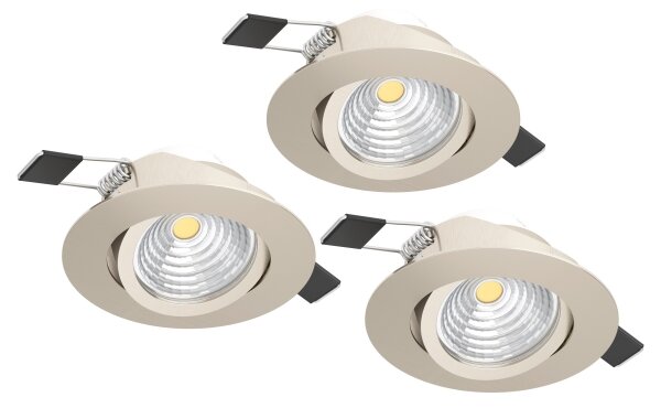 Eglo 902282-SADA 3xLED Stm. podh. svítidlo SALICETO LED/6,4W/230V pr.8,8cm chrom