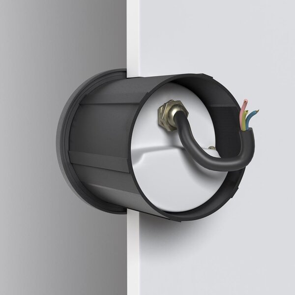 Maytoni Zapuštěné LED svítidlo LOCK, 3W, ⌀ 7 cm, 3000K, IP54 Barva: Černá