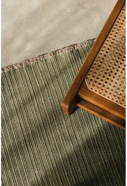 Khaki ručně tkaný bavlněný koberec 200x300 cm Handloom – Lorena Canals