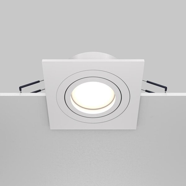 Maytoni Moderní vestavné svítidlo ATOM, 10W, d. 9,2 cm, 1xGU10 Barva: Bílá