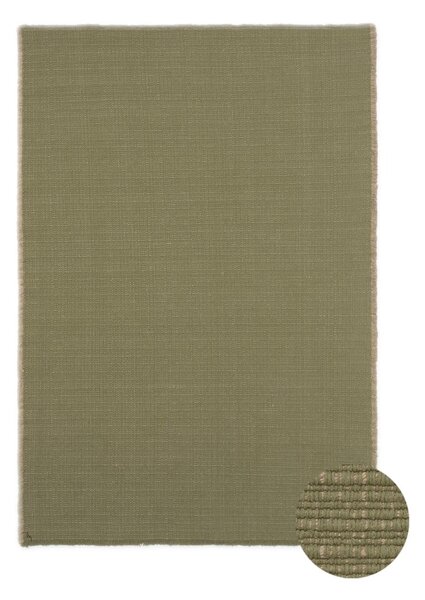 Khaki ručně tkaný bavlněný koberec 200x300 cm Handloom – Lorena Canals