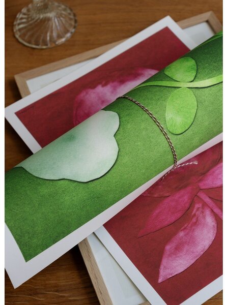 Plakát 50x70 cm Peas in Bloom – Anna Ravn Bjørn – The Poster Club
