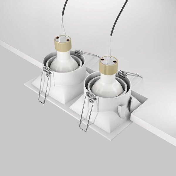 Maytoni Vestavné svítidlo DOT, 50W, d. 17,3 cm, 2xGU10 Barva: Bílá