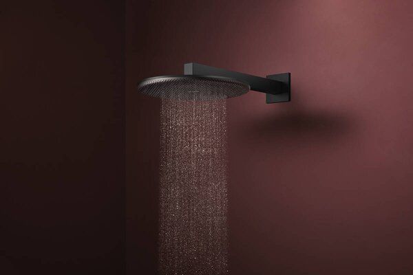 Hansgrohe Raindance Alive S - Hlavová sprcha 300 1jet EcoSmart + sprchové rameno 390 mm, černá matná 24521670+24337670