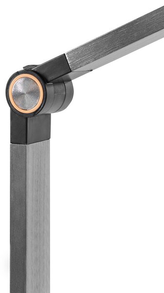 LED stolní lampa CAROY s bezdrátovou nabíječkou Černá