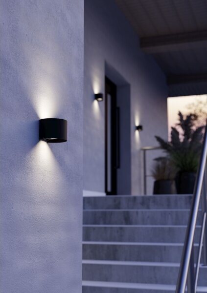 Eglo 901844 - LED Venkovní nástěnné svítidlo CALPINO 2xLED/2,8W/230V IP54 černá