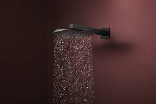Hansgrohe Raindance Alive S - Hlavová sprcha 300 1jet EcoSmart + sprchové rameno 390 mm, černá matná 24521670+24337670