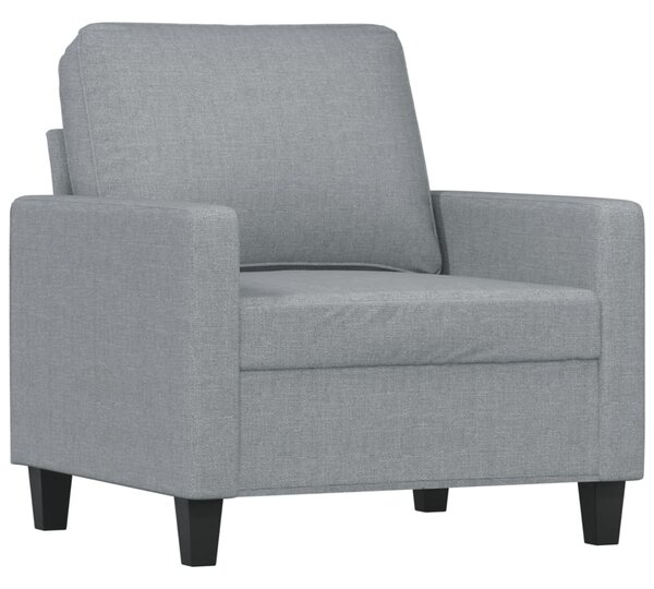 3dílná sedací souprava s poduškami světle šedá textil 3201428