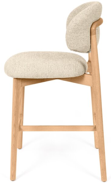 Somcasa Béžová čalouněná barová židle Renzo 66 cm