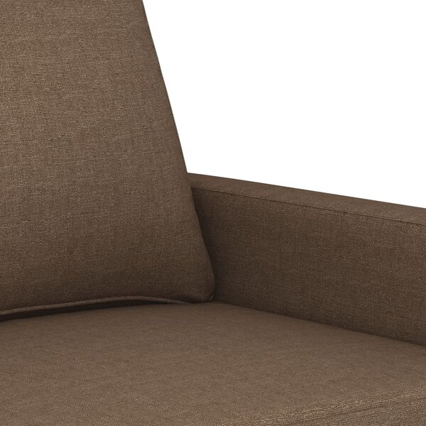 3dílná sedací souprava s poduškami hnědá textil 3201431