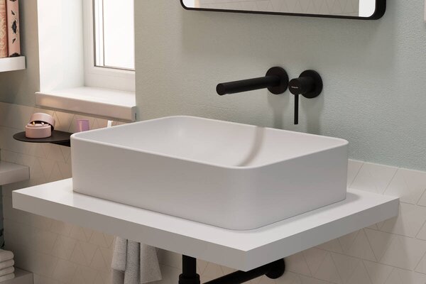 Hansgrohe Zesis S - 2-otvorová umyvadlová baterie pod omítku 194 mm, černá matná 74750670