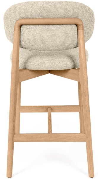 Somcasa Béžová čalouněná barová židle Renzo 66 cm